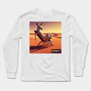 Kangaroo On Mars Long Sleeve T-Shirt